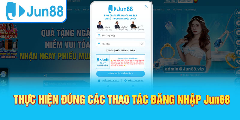 Hướng dẫn chi tiết cách Đăng nhập Jun88